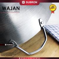 Gambar SUBRON Wajan Kuali Wok Stainless Pegangan 34cm 36cm Tebal Kuat Kokoh Penggorengan Steel - 34 cm dari SUBRON KITCHENWARE undefined 4 Tokopedia
