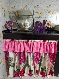 Gambar Gorden Kolong Dapur Bahan Katun Hordeng Kain Korden - 1 dari fatha_store undefined 5 Tokopedia