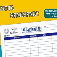 Gambar [READYSTOCK] Nota Bon Bengkel / Toko Sparepart & Service / Invoice Servis Motor Mobil Suku Cadang Kendaraan Bengkel (Model LANDSCAPE) - 1 Ply dari Percetakan Citra Jaya Printing undefined 2 Tokopedia