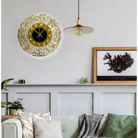 Gambar Autoku Jam Dinding Islamic Hiasan Dinding Kaligrafi Islami Aesthetic Elegan Minimalis Modern Arab surah al ikhlas 30 cm 30CM Calligraphy Al-Ikhlas Acrylic Quartz Akrilik silent movement Dekorasi Pajangan Tembok Rumah - Emas dari Autoku undefined 5 Tokopedia