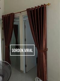 Gambar Gorden Blackout Polos Glossy Lebar 150 cm / 9 Gelombang / 18 Smokring Hordeng Jendela Pintu Tirai Korden Minimalis - ABU TUA, L 150 X T 300 CM dari GORDEN VIRAL BANDUNG undefined 4 Tokopedia