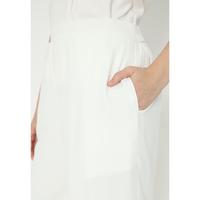 Gambar Celana Wanita Kulot Panjang Putih Casual Polos Arlette By Brilliant Girl - White, M dari Brilliant Girl undefined 5 Tokopedia