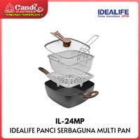 Gambar IDEALIFE Panci Serbaguna IL-24MP Multi Function Pan Cookware IL 24MP - HITAM dari CANDI ELEKTRONIK undefined 5 Tokopedia
