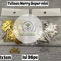 Gambar Hiasan Natal Tulisan Merry 2/3,5/7/10/14 Decoration - Silver, 7cm isi 24 dari DekorasiSurabaya undefined 2 Tokopedia