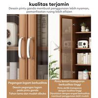 Gambar [DH]Lemari Buku Lmari Pajangan Transparan bedside table Rak Buku Serbaguna Aesthetic Tingkat lemari display Minimalis rak pajangan Helm Dapur Mainan Kosmetik storage cabinet susun laci rak  galon lemari  hiasan  ruang  tamu lemari  penyekat  ruang  tamu - 4L 60*30*130CM dari LACCOHUG MALL undefined 4 Tokopedia