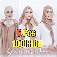 Gambar PAKET USAHA SEGITIGGA INSTAN JERSY 100 RB DAPET 6 PCS - PILIH VARIAN WARNA TULIS DI PESAN OPSIONAL dari Yulia hijab undefined 2 Tokopedia