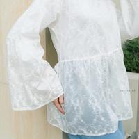 Gambar Davelline Dawson Katun Tencel Embroidery Top Atasan Blouse Wanita Lengan Panjang Bordir Bunga - A dari Davelline undefined 4 Tokopedia