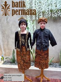 Gambar Baju Adat Jawa Tengah Kota Solo anak anak - Beskap Biasa, Paud dari Batik Permana undefined 1 Tokopedia
