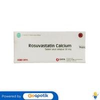 Gambar ROSUVASTATIN CALCIUM DIPA 20 MG BOX 20 TABLET dari Apotek Johar Medika By GoA undefined 1 Tokopedia