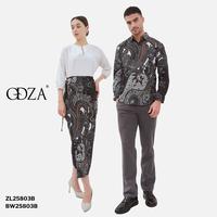 Gambar ODZACLASSIC Odza Set Couple Batik Pria Wanita Kemeja Hem Lengan Panjang Jumbo Rok Lilit Kebaya Modern Cakrabuana Baju Katun Motif Pasangan Kain Slim Fit Setelan Atasan Seragam Kombinasi - Kemeja M (Slim Fit) dari Odza Classic undefined 1 Tokopedia