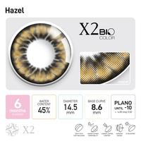 Gambar X2 Softlens - X2 Bio Color - Hazel Box Eye Soflens Soflen Minus - Plano/Normal dari X2 Softlens undefined 3 Tokopedia