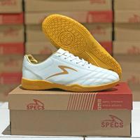 Gambar Sepatu futsal specs infinity V2 putih gold kaos kaki deker specs lightspeed sepatu futsal  flank sepatu  futsal bunyi cit karet ori - Putih Gold, 34 dari ZERO.SPORT.ID undefined 2 Tokopedia