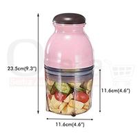 Gambar ZM Cutter Quatre Capsul Blender Portable Mini Kapsul Buah Daging Sayuran Pisau Stainless - KUNING dari zonamoll undefined 5 Tokopedia