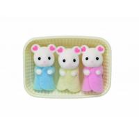 Gambar Mainan Koleksi SYlvanian Families Marshmallow Mouse Triplets dari Sylvanian Families Indonesia undefined 3 Tokopedia