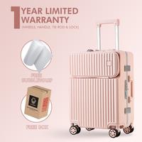 Gambar Koko Denis Koper ROAMING R025 Koper Laptop 20 Inch - 24 Inch Kabin Bagasi Pesawat TSA LOCK 4 Roda 360 Rotasi Anti Pecah Ringan Tahan air Anti Maling - BLACK, 20 INCH KABIN dari GROSIR TAS KOPER JAKARTA undefined 2 Tokopedia