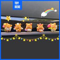Gambar TOYBEBE 5Pcs Bear Malaikat Hiasan Mobil/Pajangan Dashboard Mobil Hiasan Meja/Aksesoris Interior Mobil/Ornamen desktop/dekorasi layar kendali pusat sepeda motor/Hadiah dekoratif yang lucu Car - 5Pcs+lem dari toybebe_NEW undefined 1 Tokopedia