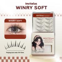 Gambar Invitelas Bulu Mata Palsu MIKU FOX 9-13mm C-Curl Natural Look untuk Mata Lentik dan Tajam dengan Serat Sintetis Berkualitas Tinggi dan Desain Fleksibel untuk Salon dan Penggunaan Pribadi Bulumata Lashes Extension Wajah Lem - Winry Soft	 dari Mysterygirl.id undefined 3 Tokopedia