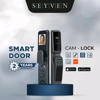 Gambar SEYVEN SMART DOOR LOCK WITH VIDEO DOOR BELL CAMERA VIEW ON SMARTPHONE Usb dari seyven.id undefined 1 Tokopedia