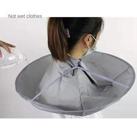 Gambar Jubah Potong Pangkas Rambut Waterproof Barbershop Model Payung / Jubah Apron Model Payung Barbershop  Pangkas /sempurna anti air mudah dibersihkan untuk dewasa - 60CM dari ID-ELENA_NEW undefined 4 Tokopedia