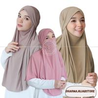 Gambar Jilbab Kerudung Khimar French Khimar Niqob Cadar 2 In 1 Jersey Bergo Muslim Bergo Muslim Instan Syari Wanita - black dari DharmaHijab undefined 2 Tokopedia