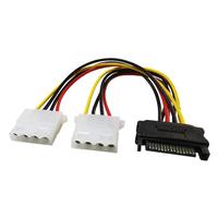 Gambar Kabel Power Sata 15pin Male To Dual Molex Female dari Minerhome Indonesia undefined 5 Tokopedia