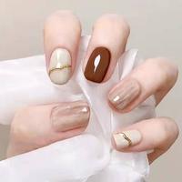 Gambar [R314] Kuku Palsu Model Blooming Nude isi 24 pcs Tahan Air Fake Nails Art dari XYZ Nails undefined 1 Tokopedia