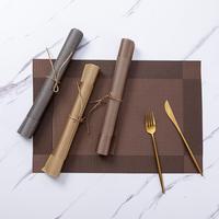 Gambar [BISA COD] Alas Piring Meja Makan Tatakan Piring dan Gelas Tahan Panas Bahan PVC Anti Air - Silver515 dari Homecart Store undefined 5 Tokopedia