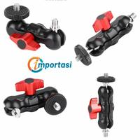 Gambar Andoer Ball Head 1/4" Magic Arm 360 Mount Adapter DSLR Insta360 Gopro dari Importasi undefined 2 Tokopedia