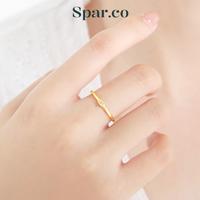 Gambar Spar.co Cincin Titanium Berlapis Emas Dengan Permata Mata Birth Stone - Gold Ring With Birth Stone Bulan Diamond SP-AAC1234-S - April, 5 dari spar.co jewelry undefined 4 Tokopedia