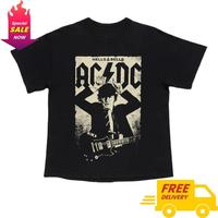 Gambar fit Kaos Wanita Hitam BOOMBAP American Retro Style T-Shirt Oversize ACDC Band Guitarist - Collar, Clothing corteiz  lokal baju  ikspi  obor  merah - Hitam, S dari Goodkuwannanzhuang undefined 1 Tokopedia