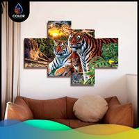 Gambar Lukisan Dinding Hewan / Hiasan Dinding Hewan Kanvas 1 Set - H-01, Standar dari Color Digital Printing undefined 1 Tokopedia