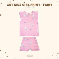 Gambar Pannadaily Set Kids Girls Print - 4 Warna (Fairy Sophie Unicorn Mermaid) - Setelan Baju Anak Perempuan Katun baju  harian  anak  cewek  6–12  tahun setelan  anak  perempuan  balerina  capucina baju  merah  putih  17  agustus  anak  cewek - FAIRY, 1-2Y dari Aubreyshome undefined 3 Tokopedia