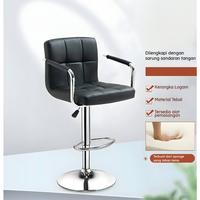 Gambar Kursi Barstool Hidrolik / Kursi Minibar / Kursi Kerja Kantor Sandaran Tinggi Dudukan Busa Lapis Kulit Sintetis Tebal High Quality Y21A2 - Y21A2-Hitam dari Morning Star 888 undefined 2 Tokopedia