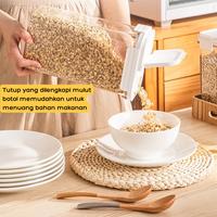 Gambar 【IKONE】REYA Toples Cereal Penyimpanan Makanan Wadah Simpan Makanan Kering Kedap Udara Food Storage Box Penyimpanan Serbaguna Container Food - 1800ml dari Ikone Homeware_NEW undefined 3 Tokopedia