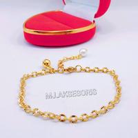 Gambar Gelang Rantai Titanium Gold Anti Karat Juntai Mutiara - Anak 6 Bulan dari MJ Aksesoris undefined 1 Tokopedia