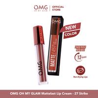 Gambar OMG OH MY GLAM Mattelast Lip Cream 27 Strike 2.9 g  - Lip Cream Matte Dengan Warna Intense, Tahan Lama & Ringan dari OMG Store_NEW undefined 3 Tokopedia