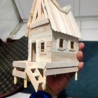 Gambar miniatur rumah adat prakarya kerajinan tangan tugas sekolah mainan anak-anak stik es krim Pendidikan Kotak - rumah gadang dari Smuadashop_NEW undefined 2 Tokopedia