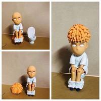 Gambar One Punch Man Anime Action Figure Saitama Sensei si Botak duduk di Toilet lucu Hadiah dari Rexxar.Store undefined 1 Tokopedia