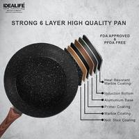 Gambar Wok Cookware IDEALIFE IL-28WK - Panci Wajan Induksi 28 cm Pan Fry IL28WK - 30WK dari Setia Mandiri Elektronik undefined 2 Tokopedia