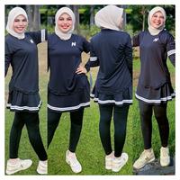 Gambar Mix Atasan N Lengan Baju Panjang dan Legging Rok 7Warna bahan Spandek Polyster Untuk Stelan Olahraga Zumba Aerobik Fitness Gym Bisa Unisex Bisa dibeli Satu Stel dan Pembelian Terpisah - 1Set Atasn N Lgn PJG Merah + Legging Rok Merah, ALLSIZE dari nahramodeshop undefined 4 Tokopedia