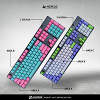 Gambar Noxelic Custom Keycaps PBT Double Shot 104 Key Set Mechanical Keyboard - 3 Warna dari Clover Gaming Indonesia undefined 1 Tokopedia