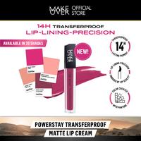 Gambar [NED Gift Not For Sale] MAKE OVER Powerstay Transferproof Matte Lip Cream B01 No. 1 4.5 g dari makeoverid_NEW undefined 2 Tokopedia