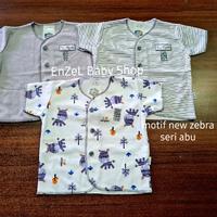 Gambar Baju Bayi NOVA 0-3 Bulan Tangan Pendek Seri ABU Size Newborn / SNI - 1 PC WARNA ABU dari EnZeL Baby Shop undefined 2 Tokopedia