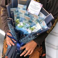 Gambar Buket Plastik Uang Kosong Untuk Wisuda Ataupun Kado Isi 10 Lembar - Kerangka Bouquet Free Kartu Ucapan - Biru Muda dari HAMPERS MAGELANG undefined 2 Tokopedia