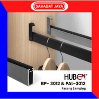 Gambar HUBEN Pipa Aluminium PAL 3012 Bracket Aluminium BP 3012 Gantungan Baju Lemari - Pipa Saja, Hitam dari Sahabat Jaya Bangunan undefined 3 Tokopedia