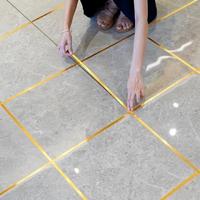 Gambar Hoptech - 50 Meter Nat Lantai Gulungan Stiker Pembatas Keramik List Dinding Gold / Wardrobe Decorative Strip wallpaper  dinding  marmer  glossy - H98-3 (1cm*500cm) dari Hoptech Indonesia Jaya undefined 5 Tokopedia