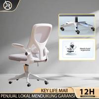 Gambar Jual Kursi Kantor Ergonomis Kursi Permainan Gaming Chair Kursi Komputer Nyaman Kursi Putar Adjustable dengan Sandaran Tinggi Kursi Direktur & Kursi Manager Minimalis Modern untuk Rumah, Kantor, dan Furniture Kerja duduk - 02-A01 Putih 【Adjust】 dari Key Life Mall undefined 1 Tokopedia