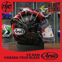 Gambar ARAI VZ-RAM HARADA WORLD TOUR BLACK HELM HALF FACE ORIGINAL PREMIUM HELMET dari Otomotif Sport7 undefined 1 Tokopedia
