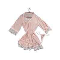 Gambar Baju dinas lingerie Pakaian dalam wanita seksi baju tidur Set Lingerie Poliester Dress Transparan - Pink dari bikinimalang undefined 5 Tokopedia