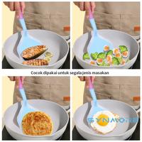 Gambar Spatula Silikon Tahan Panas / Spatula Tamagoyaki Anti Lengket Bahan Food Grade/ Spatula Pizza Martab - Orange dari Synmore Official Store undefined 5 Tokopedia